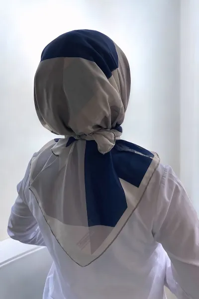 90x90 Baskılı El Dikimi Soft Eşarp 300837