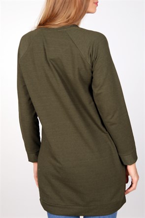 Bisiklet Yaka Fermuar Detay Sweat 4633B