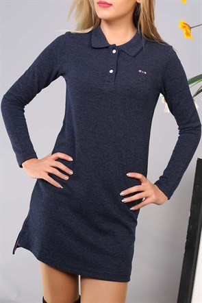 Gömlek Yaka Tunik Kazak 3553B