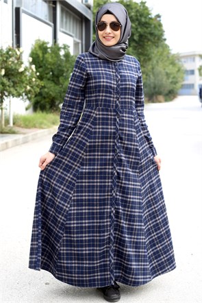 Kışlık Kaşmir Bayan Elbise 4492B