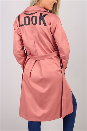 Kemerli Look Baskı Trençkot 3160B