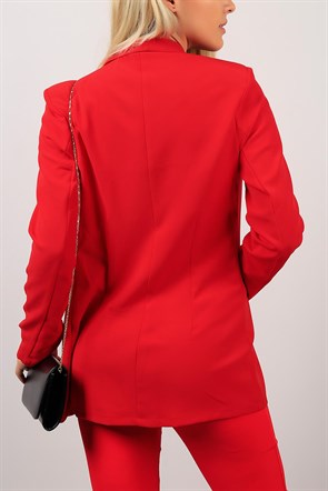 Kırmızı Bayan Ceket 7541B