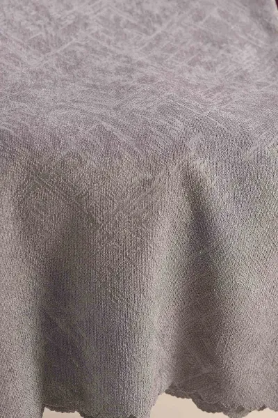 Açık Gri 180x220 Cm Şönil Fantazi Prizma Çekyat Örtüsü 397185