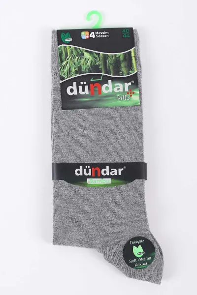 Açık Gri Dört Mevsim Erkek Bambu Çorap (40-44) 422800