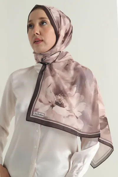 Açık Kahve 75x180 Cm Our Fashion Dijital Baskılı Desenli Soft Şal 396816