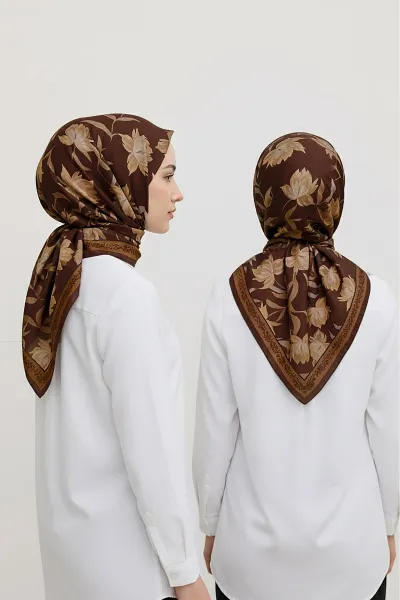 Açık Kahve 75x180 Cm Our Fashion Dijital Baskılı Desenli Soft Şal 408656