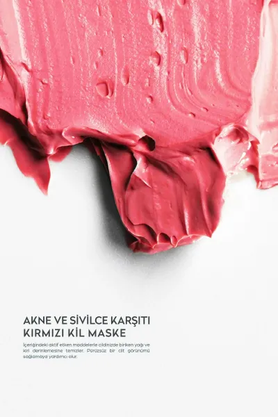 Akne ve Sivilce Karşıtı Kırmızı Kil Maskesi 15 ml 262798