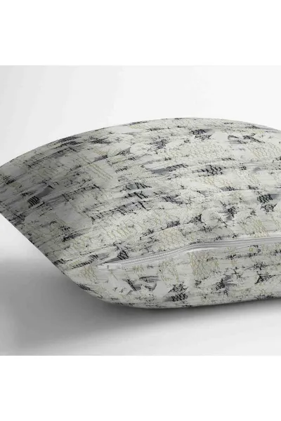 Taş 43x43 Dijital Baskılı Fermuarlı Modern Kırlent Kılıfı 252253
