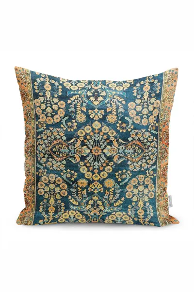 43x43 Dijital Baskılı Fermuarlı Modern Kırlent Kılıfı 308764