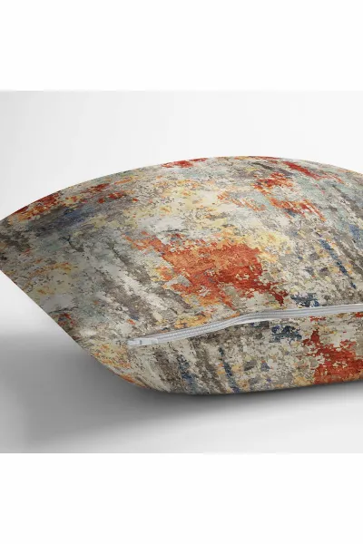 43x43 Dijital Baskılı Fermuarlı Modern Kırlent Kılıfı 308769