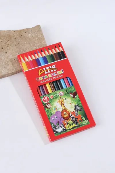 Altıs 12 Renk Uzun Kuru Boya Kalemi 304157