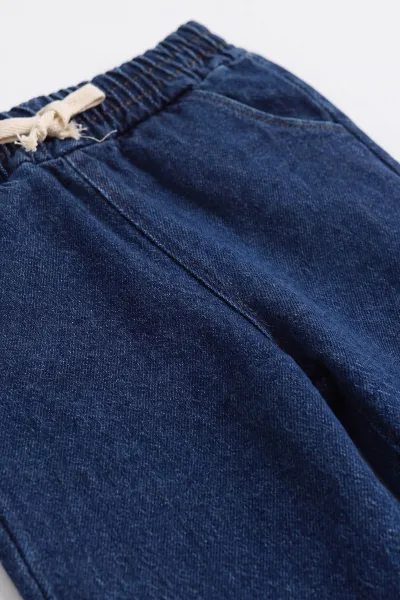 Antrasit (1-5 Yaş) Reglan Kol Baskılı Kot Pantolonlu Erkek Çocuk Takım 478972
