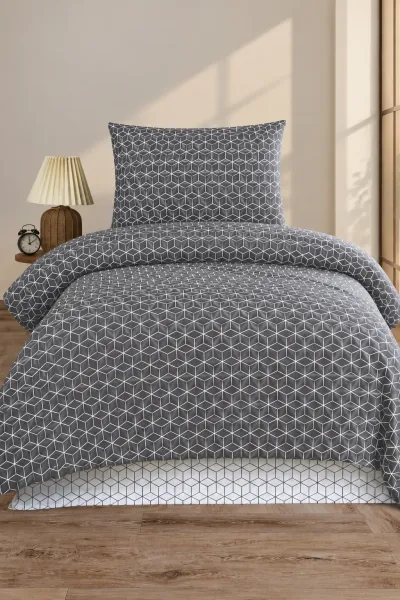 Antrasit 160x220 Cm Bella Home Tek Kişilik New Box Nevresim Takımı 491420