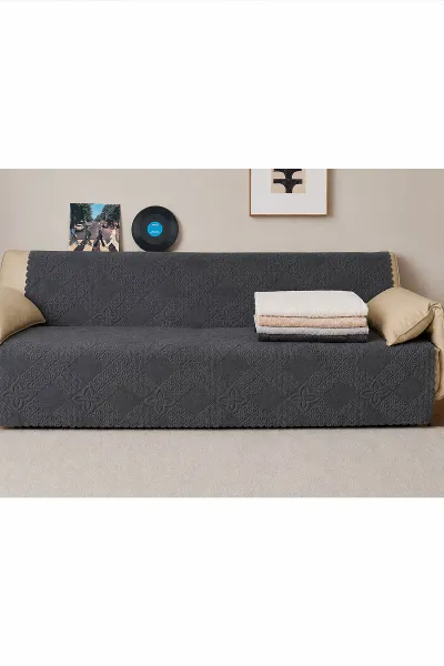 Antrasit 170x215 Cm Bella Home Focus Asorti Koltuk Örtüsü 487073