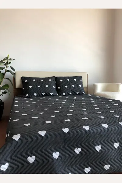 Antrasit 200x240 Çift Kişilik Çok Amaçlı Pike Takımı 395529
