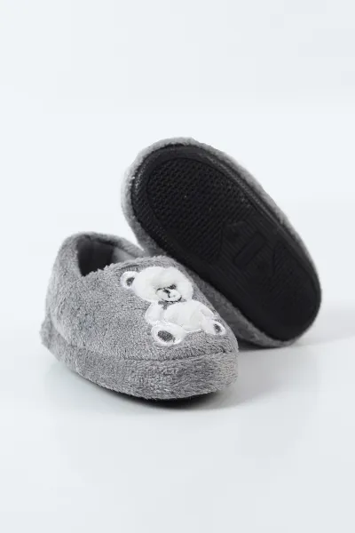 Antrasit ( 21 - 24 ) Peluş Figürlü Bebek Panduf 496283