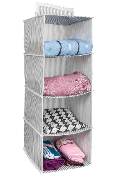 Antrasit 24x29x64 4 Bölmeli Dolap Düzenleyici 250250