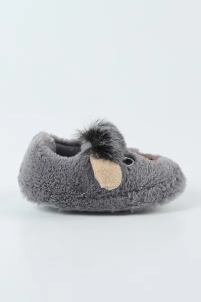 Antrasit ( 25 - 30 )Peluş Figürlü Çocuk Panduf 498631