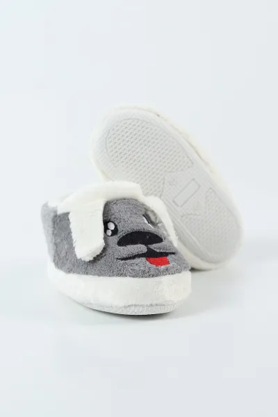 Antrasit ( 25 - 30 ) Peluş Figürlü Erkek Çocuk Panduf 497849