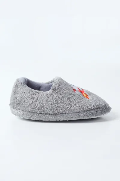 Antrasit ( 29 - 34 ) Peluş Erkek Çocuk Panduf 495155