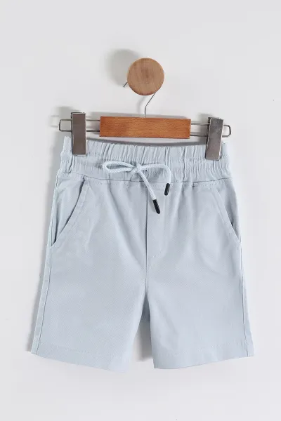 Antrasit (3-10 Yaş) Design Baskılı Gabardin Şortlu Erkek Çocuk Yazlık Takım 443636