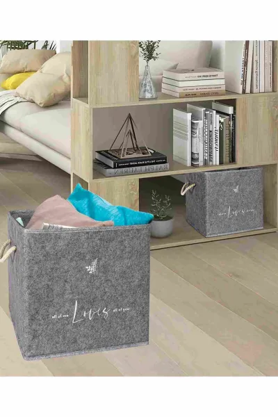 Antrasit 30x30x30 Keçe Raf Düzenleyici 249879