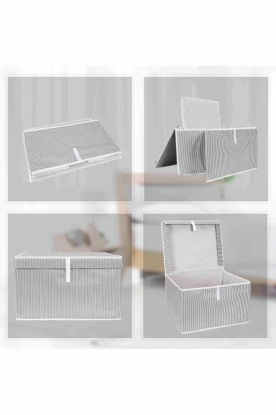 Antrasit 50x40x30 Çizgili Çok Amaçlı Kutu Maxi 250244