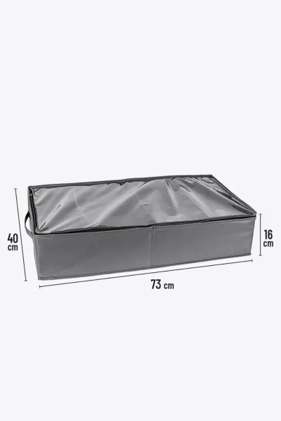 Antrasit 73x40x16 Cm Şeffaf Ayarlanabilir Bölmeli Baza Düzenleyici 480158