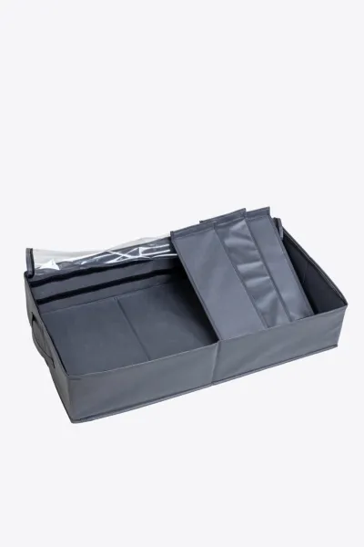 Antrasit 73x40x16 Cm Şeffaf Ayarlanabilir Bölmeli Baza Düzenleyici 480158