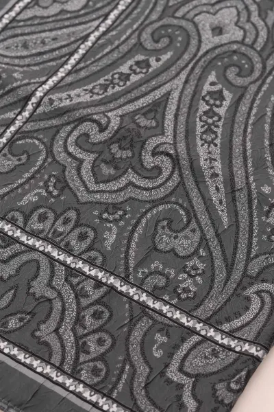 Antrasit 75x180 Cm Our Fashion Dijital Baskılı Desenli Bambu Kraş Şal 408731