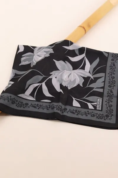 Antrasit 75x180 Cm Our Fashion Dijital Baskılı Desenli Soft Şal 408660