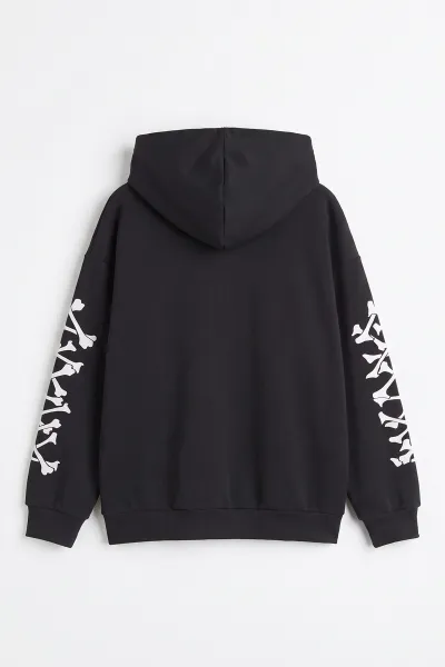 Antrasit (9-16 Yaş) Kapüşonlu İçi Şardonlu Erkek Çocuk Sweatshirt 500010