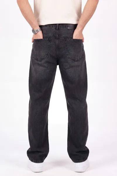 Antrasit Baggy Kalıp Erkek Kot Pantolon 472165