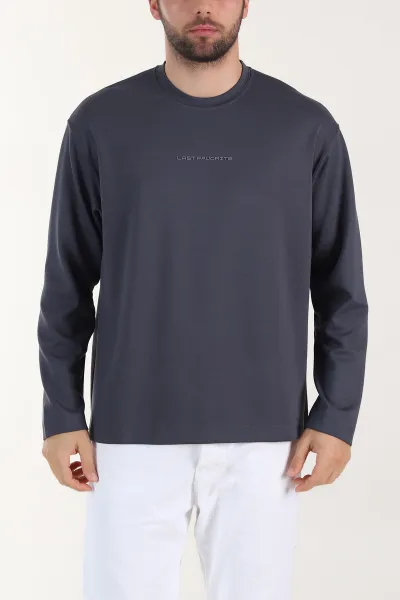 antrasit-bisiklet-yaka-yazi-detayli-erkek-sweatshirt-409093