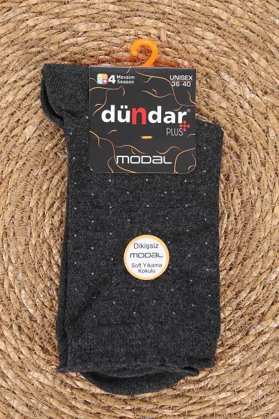 Antrasit Dört Mevsim Kadın Modal Çorap (36-40) 477089