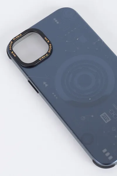 Antrasit İPhone 14 Plus Uyumlu Magsafe Özellikli Energy Serisi Sert Slikon Telefon Kılıfı 390828