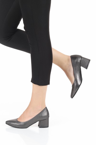 Antrasit Kadın Topuklu Ayakkabı 126101