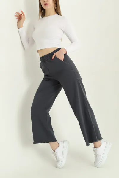 antrasit-lazer-kesim-bel-lastikli-bayan-gabardin-pantolon-332715