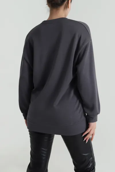 Antrasit Lİkralı Oysho Kadın Tunik 486340