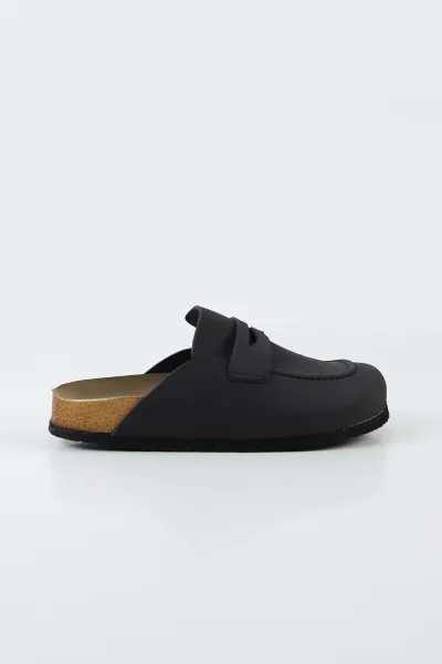 Antrasit Nubuk Kadın Loafer Terlik 497922