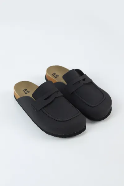 Antrasit Nubuk Kadın Loafer Terlik 497922