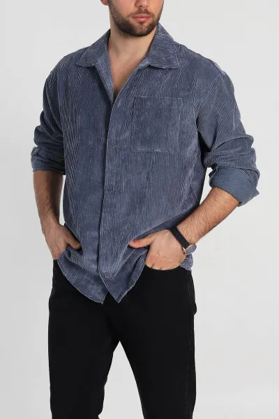 antrasit-oversize-fitilli-kadife-cep-detayli-erkek-gomlek-318409