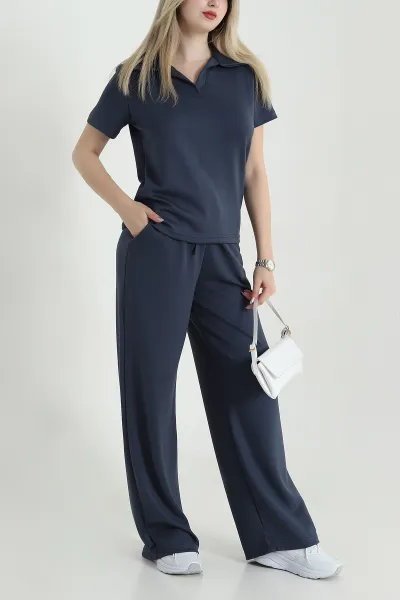 antrasit-polo-yaka-oysho-kadin-ikili-takim-471144