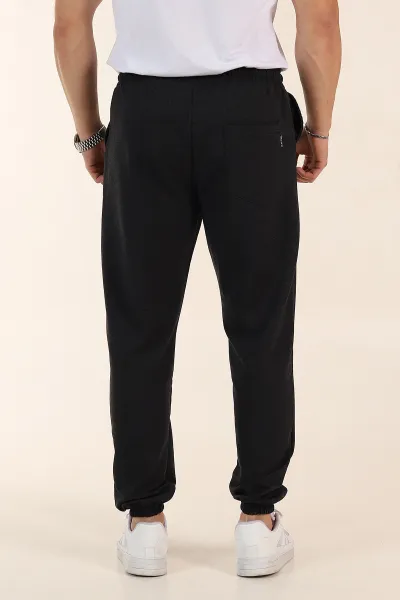 Antrasit Regular Fit İki İp Paça Lastikli Erkek Eşofman Altı 365347