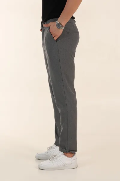 Antrasit Relaxed Fit Bel Bağlamalı Duble Paça Erkek Kumaş Pantolon 368386