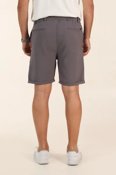 Antrasit Relaxed Fit Double Kumaş Duble Paça Erkek Şort 382255