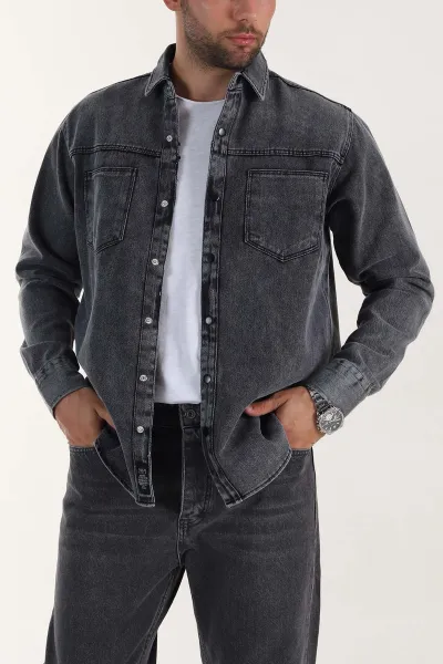 antrasit-relaxed-fit-gabardin-cift-cepli-yikamali-erkek-gomlek-397971