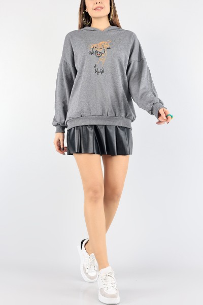 Antrasit Şardonlu Bayan Sweat 88342