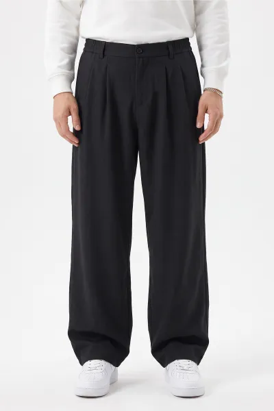 Antrasit Sidney Kumaş Baggy Cep Detaylı Erkek Pantolon 498876