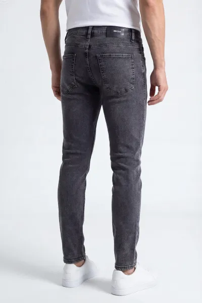 Antrasit Skinny Fit Likralı Erkek Kot Pantolon 431075